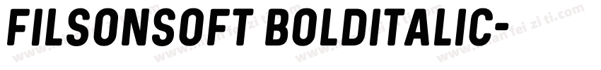 FILSONSOFT BOLDITALIC字体转换